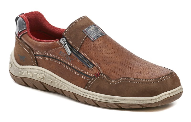 Mustang 15M018100500 hnedé pánske nadmerné poltopánky | ARNO-obuv.sk - obuv s tradíciou