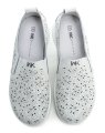 Wojtylko 7B26314 biele dámske poltopánky | ARNO-obuv.sk - obuv s tradíciou