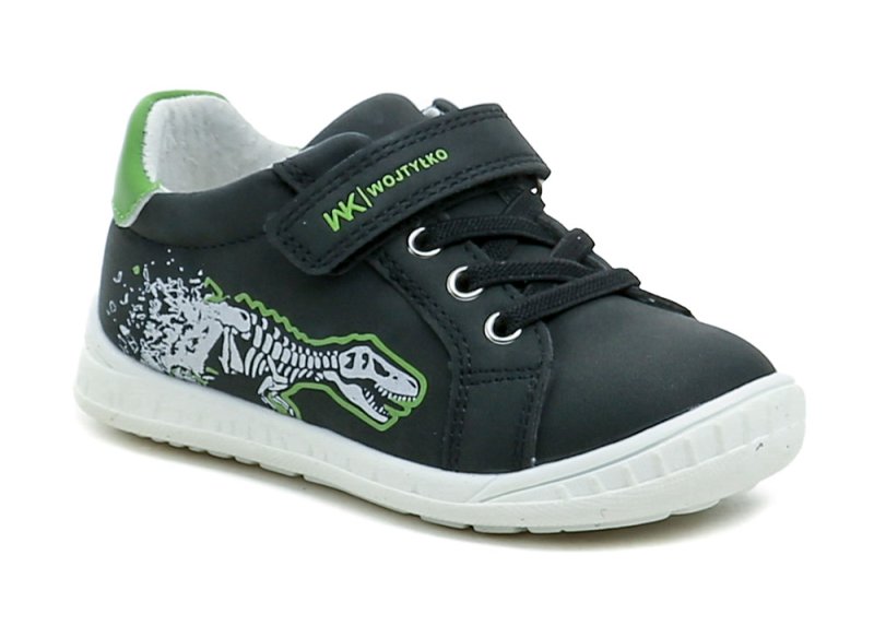 Wojtylko 1A26397 čierno zelené detské poltopánky | ARNO-obuv.sk - obuv s tradíciou