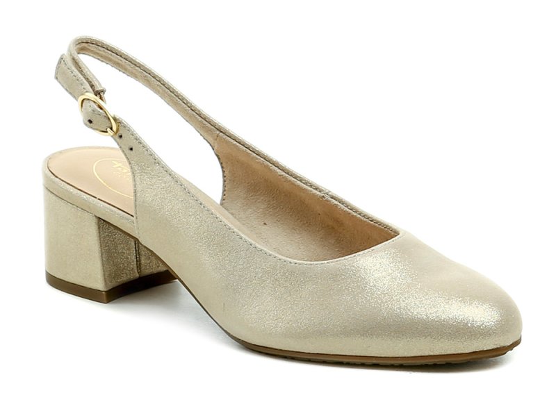 Tamaris Comfort 8-89500-44 béžové trblietavé dámske lodičky šírka H | ARNO-obuv.sk - obuv s tradíciou