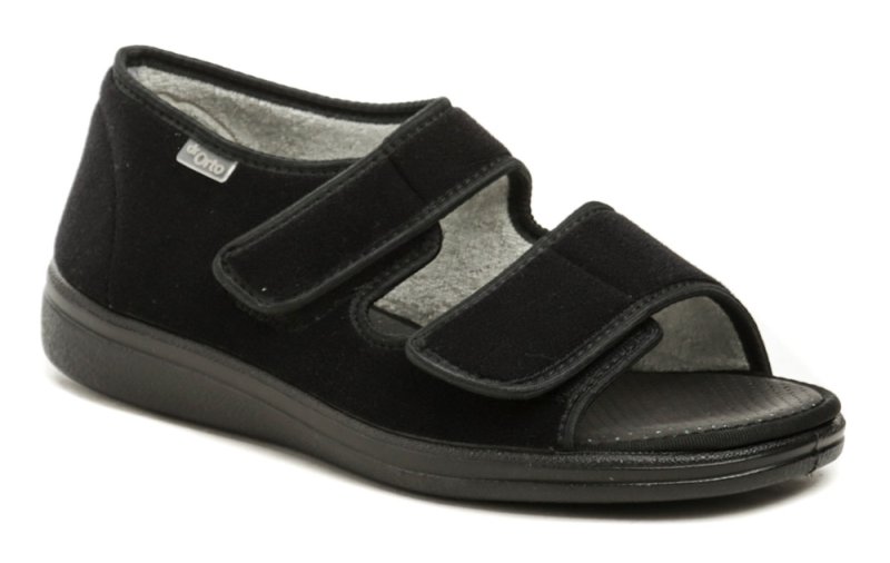 Dr. Orto 070D001 čierne dámske zdravotné sandále | ARNO-obuv.sk - obuv s tradíciou