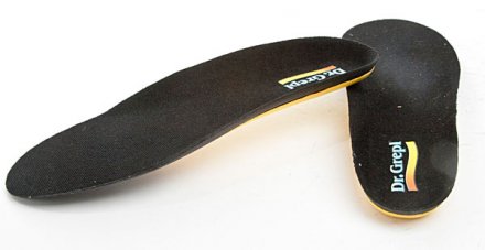Sportovní antishock stélky pro vložení do obuvi, vyrobená z kombinace syntetického materiálu s textilním materiálem. 