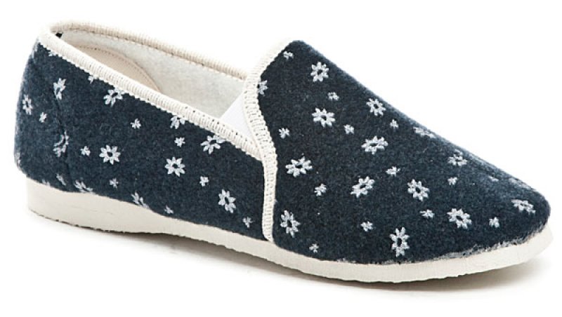 Pegres 1032 modré dámské papuče šíře H | ARNO-obuv.sk - obuv s tradíciou