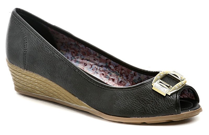 Azaleia 310 černé dámské lodičky na klínku | ARNO-obuv.sk - obuv s tradíciou