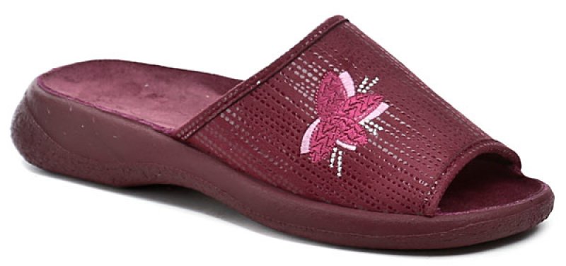 Befado 442D183 vínové dámské papuče | ARNO-obuv.sk - obuv s tradíciou