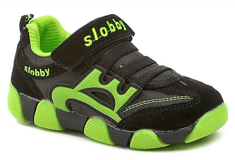 Slobby 47-0035-U6 černo zelené dětské tenisky | ARNO-obuv.sk - obuv s tradíciou