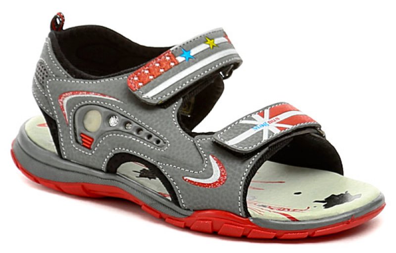Magnus 45-0517-S1 šedo červené dětské sandálky | ARNO-obuv.sk - obuv s tradíciou