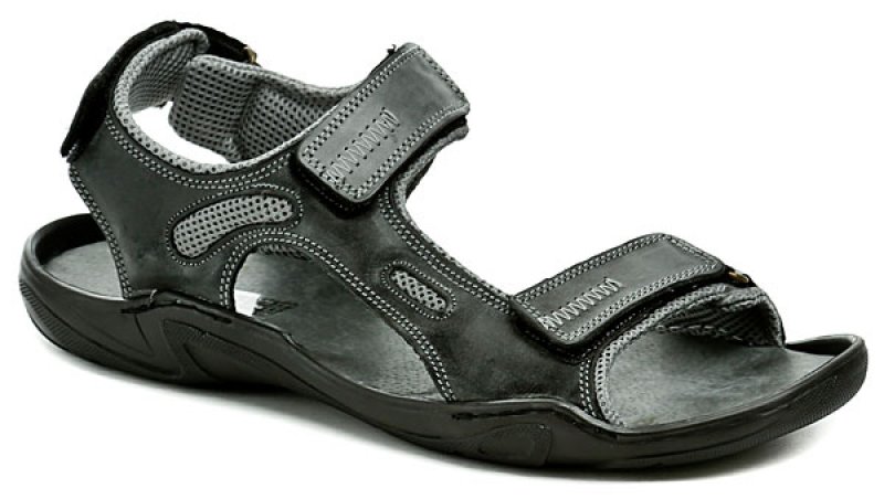 Koma 66 černé pánské nadměrné sandály | ARNO-obuv.sk - obuv s tradíciou