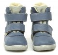 Pegres 1706 modré dětské kotníčkové Barefoot botičky | ARNO-obuv.sk - obuv s tradíciou