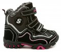 Slobby 46-0695-T1 černo růžové dětské finky | ARNO-obuv.sk - obuv s tradíciou