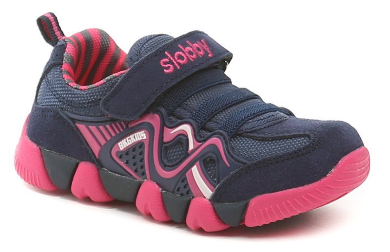 Slobby 47-0434-U1 modro růžové dětské tenisky | ARNO-obuv.sk - obuv s tradíciou