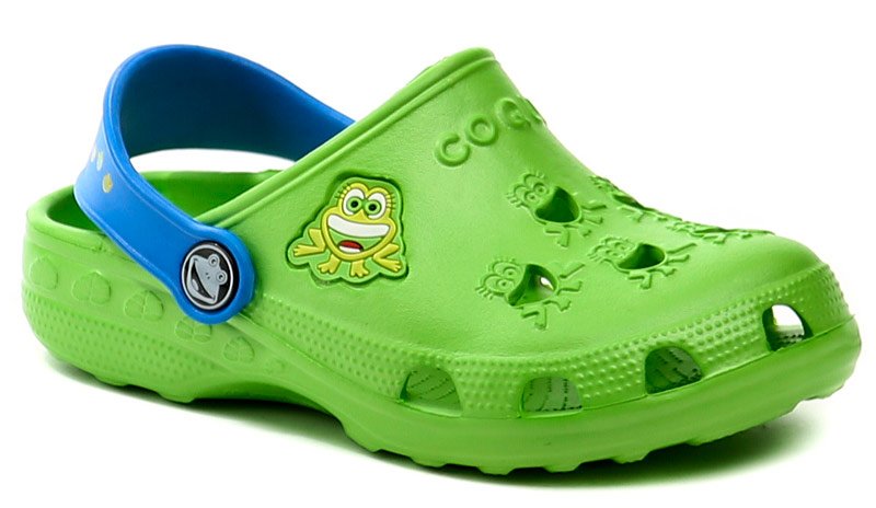 Coqui 8701 zelené dětské nazouváky crocsy | ARNO-obuv.sk - obuv s tradíciou