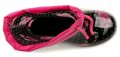 Slobby 46-0251-T1 černo růžové dětské holínky | ARNO-obuv.sk - obuv s tradíciou