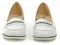 Gamis 3311 bílé dámské mokasíny | ARNO-obuv.sk - obuv s tradíciou