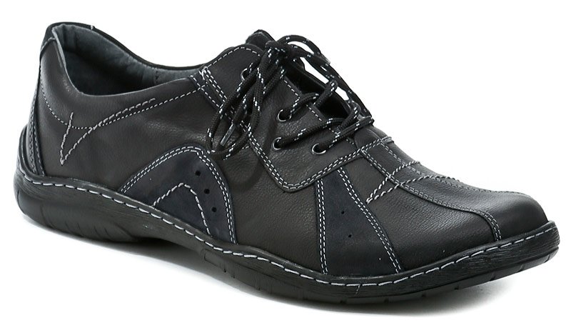 Mateos 181 černé pánské nadměrné polobotky | ARNO-obuv.sk - obuv s tradíciou