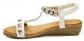 Eveline BZD 768031-4 bílé dámské sandály na klínu | ARNO-obuv.sk - obuv s tradíciou