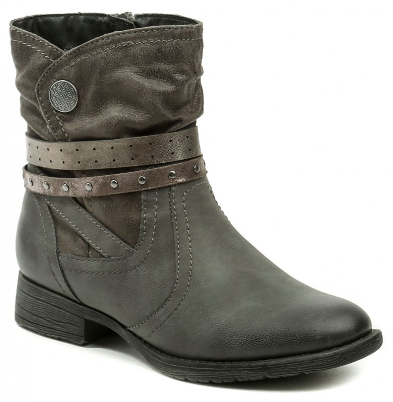 Jana 8-25465-21 šedé dámské zimní boty šíře H | ARNO-obuv.sk - obuv s tradíciou