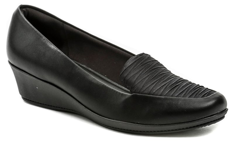 Piccadilly 143138 černé dámské mokasíny na klínku | ARNO-obuv.sk - obuv s tradíciou