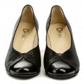 De plus 9771-6101 čierne dámske nadmerné lodičky šírka H | ARNO-obuv.sk - obuv s tradíciou
