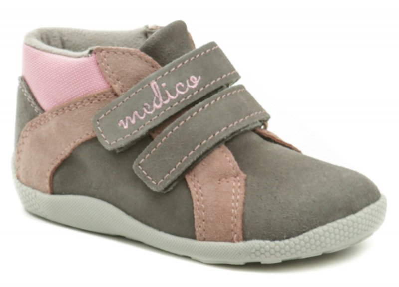 Medico EX4830A-1 šedo ružové detské topánky | ARNO-obuv.sk - obuv s tradíciou
