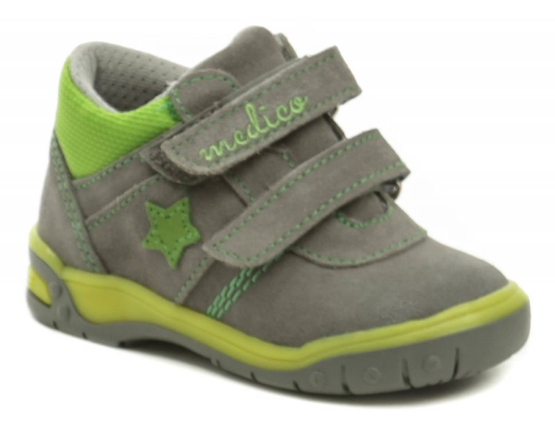 Medico EX5001 šedo zelené detské topánky | ARNO-obuv.sk - obuv s tradíciou