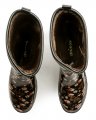 Scandi čierne kvetinkove zimné dámske čižmy 59-0863x1 | ARNO-obuv.sk - obuv s tradíciou