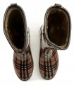 Scandi béžové káro zimné dámske čižmy 59-0862b1 | ARNO-obuv.sk - obuv s tradíciou