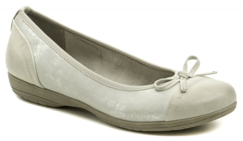 Jana 8-22168-22 šedé dámske baleríny šírka H | ARNO-obuv.sk - obuv s tradíciou
