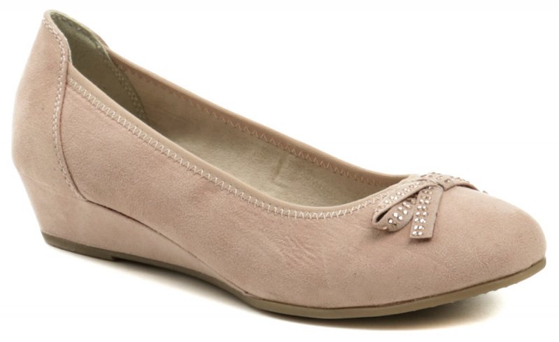 Jana 8-22262-22 ružové dámské baleríny šírka H | ARNO-obuv.sk - obuv s tradíciou