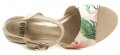 Jana 8-28365-22 béžové kvetované dámske sandále šírka H | ARNO-obuv.sk - obuv s tradíciou