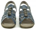 Jana 8-28120-22 modré dámske nadmerné sandále | ARNO-obuv.sk - obuv s tradíciou