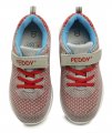 Peddy PO-507-22-05 šedo červené detské tenisky | ARNO-obuv.sk - obuv s tradíciou