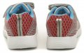 Peddy PO-507-22-05a šedo červené detské tenisky | ARNO-obuv.sk - obuv s tradíciou