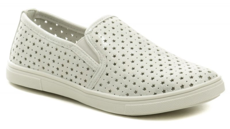 Wojtylko 1029 biele dievčenské mokasíny | ARNO-obuv.sk - obuv s tradíciou