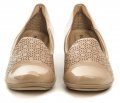 Piccadilly 144041 béžové dámske lodičky na klínku | ARNO-obuv.sk - obuv s tradíciou
