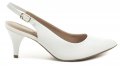Piccadilly 745045 biele croco dámske lodičky s voľnou pätou | ARNO-obuv.sk - obuv s tradíciou