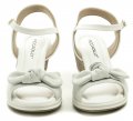 Piccadilly 408132 biele dámske sandále na kline | ARNO-obuv.sk - obuv s tradíciou