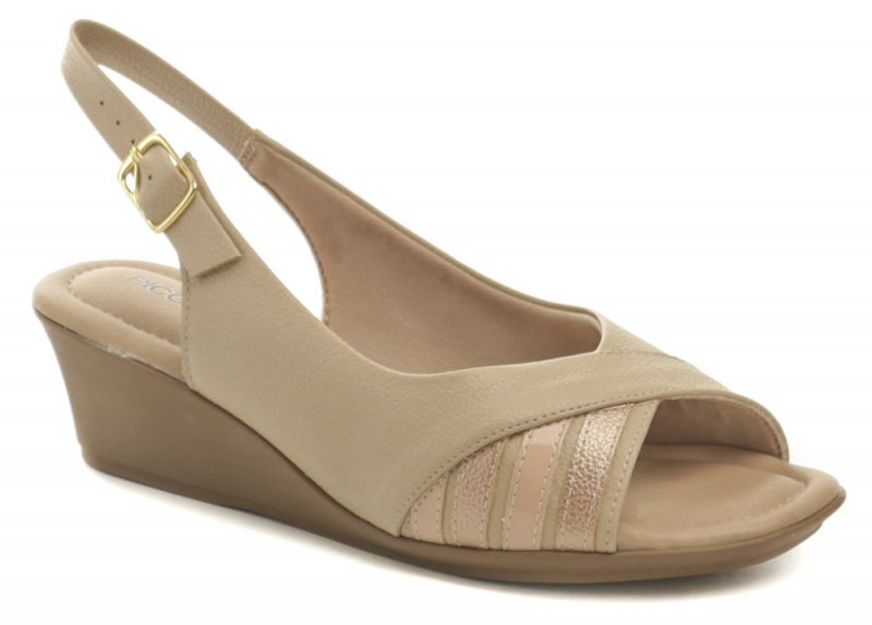 Piccadilly 153029 béžové dámske sandále na kline | ARNO-obuv.sk - obuv s tradíciou