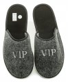 Pegres 3111 šedé pánske papuče VIP | ARNO-obuv.sk - obuv s tradíciou