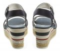 U.S. Polo Assn. Canvas modré dámske sandále na platforme | ARNO-obuv.sk - obuv s tradíciou
