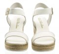 U.S. Polo Assn. Canvas biele dámske sandále na platforme | ARNO-obuv.sk - obuv s tradíciou