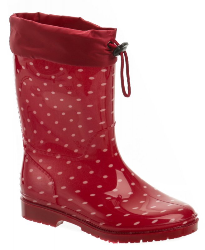 Slobby 166-0003-T1 červené dievčenské čižmy | ARNO-obuv.sk - obuv s tradíciou