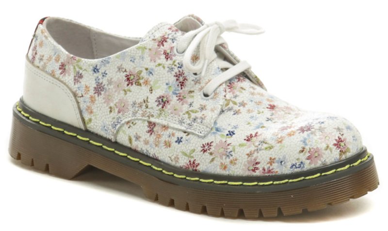 Koma 14D01K8 biela kvetová dámska obuv | ARNO-obuv.sk - obuv s tradíciou