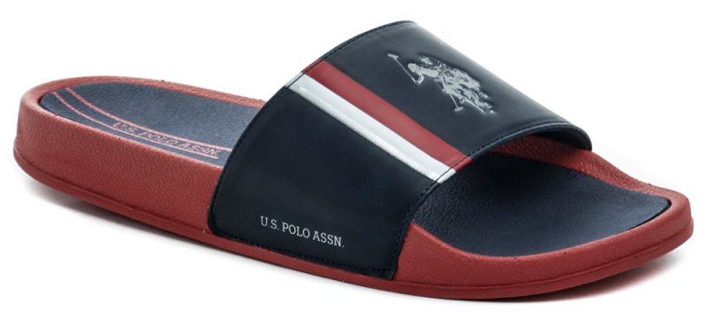 U.S. Polo Assn. NASSO red navy pánske nazouváky | ARNO-obuv.sk - obuv s tradíciou