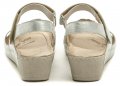 Wawel GR1107 strieborné dámske sandále na kline | ARNO-obuv.sk - obuv s tradíciou