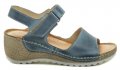 Wasak W474 modré dámske sandále na kline | ARNO-obuv.sk - obuv s tradíciou