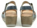 Wasak W474 modré dámske sandále na kline | ARNO-obuv.sk - obuv s tradíciou