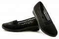 Scanda 230-0015-S1 čierne dámske balerínky na kline | ARNO-obuv.sk - obuv s tradíciou