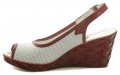 Mintaka 911247 bielo červená dámska letná obuv na kline | ARNO-obuv.sk - obuv s tradíciou