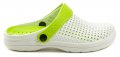 Scandi 291-0002-S1 bielo zelené dámske plážovky crocsy | ARNO-obuv.sk - obuv s tradíciou